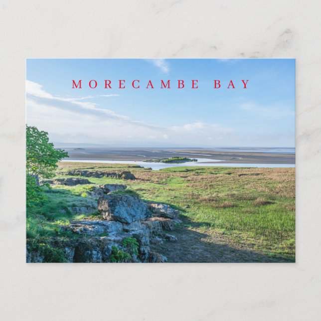 postal de la vista de Morecambe Bay (Anverso)
