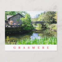 postal de la vista del río Grasmere Rothay