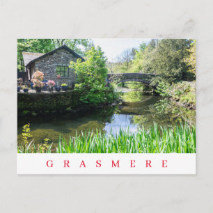 postal de la vista del río Grasmere Rothay