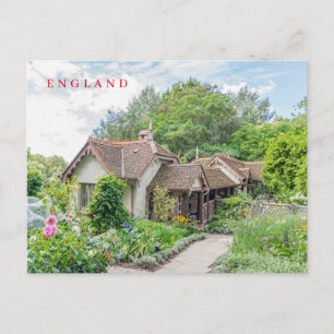 postal de la vista en cabaña inglesa