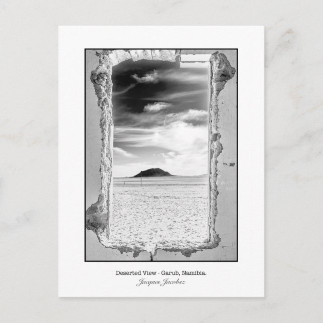 Postal de la vista panorámica del desierto a travé (Anverso)