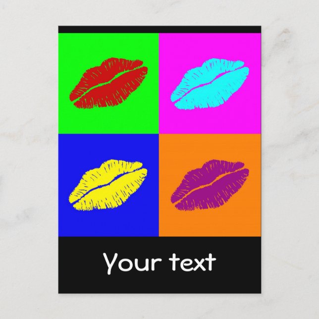 postal de labios (Anverso)