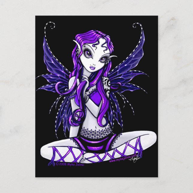 Postal de lácteos Lacey Cute (Anverso)