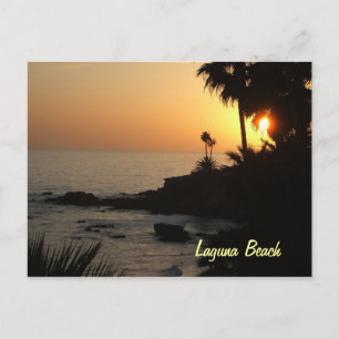 postal de Laguna Beach ocean sunset