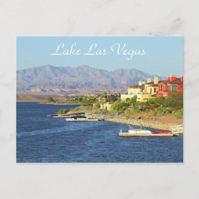Postal de Lake Las Vegas (Anverso)