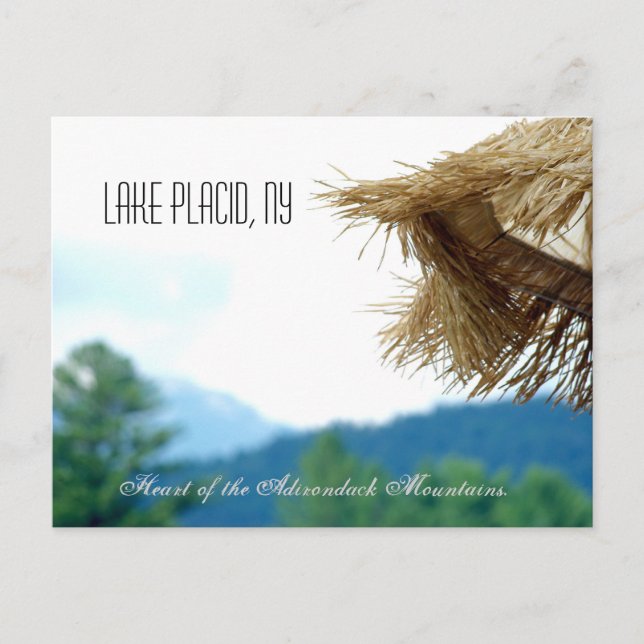 Postal de Lake Placid (Anverso)