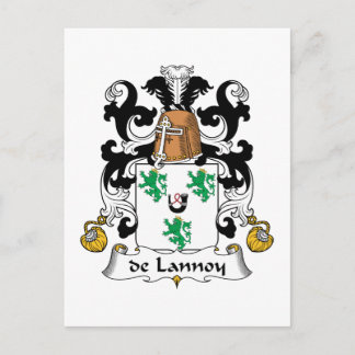 Postal de Lannoy Family Crest