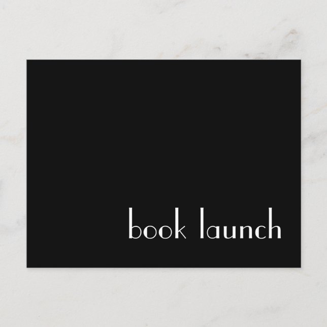 Postal de lanzamiento del libro (Anverso)