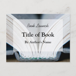 Postal de lanzamiento del libro