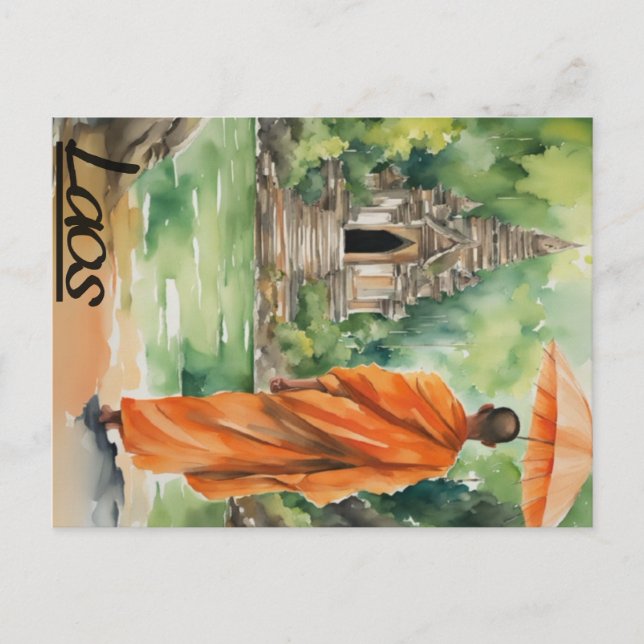 Postal de Laos (Anverso)