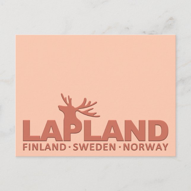 postal de LAPLAND personalizado (Anverso)