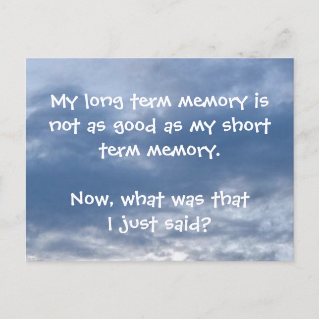 Postal de lapso de memoria (Anverso)