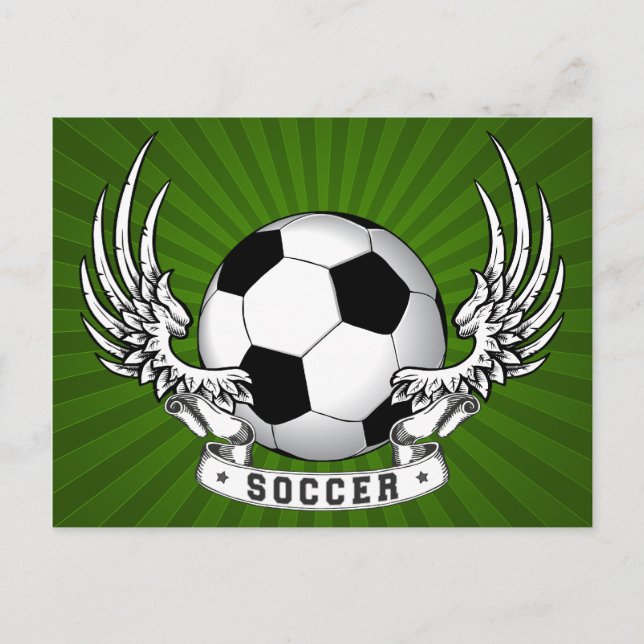 Postal de las alas del fútbol (Anverso)