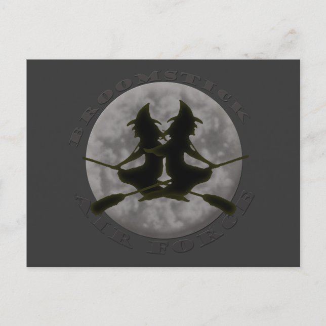 Postal de las brujas de Halloween (Anverso)