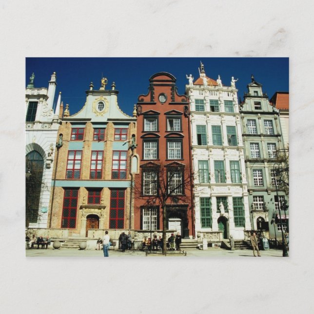 Postal de las casas estrechas (Anverso)