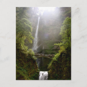 Postal de las cataratas de Multnomah, Oregón, casc
