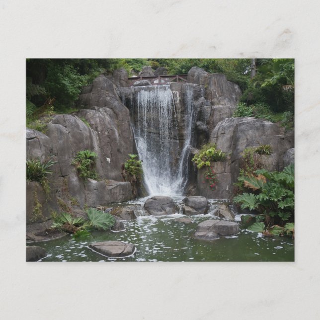 Postal de las cataratas de San Francisco Huntingto (Anverso)
