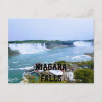 Postal de las cataratas del Niágara