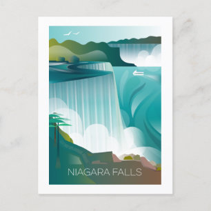 Postal de las cataratas del Niágara