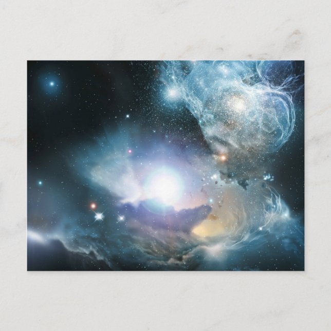 Postal De las cenizas de las primeras estrellas (Anverso)