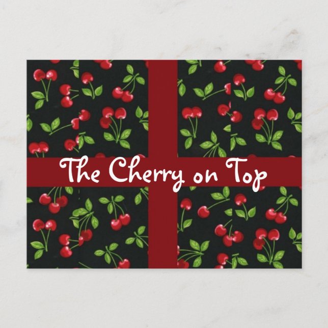 Postal de las cerezas (Anverso)