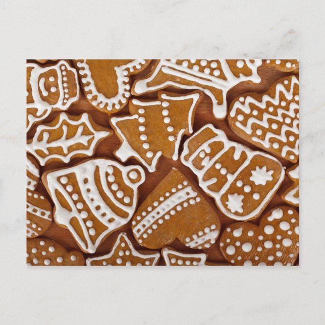 Postal de las cookies de Gingerbread (Anverso)