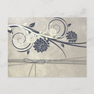 postal de las flores azules