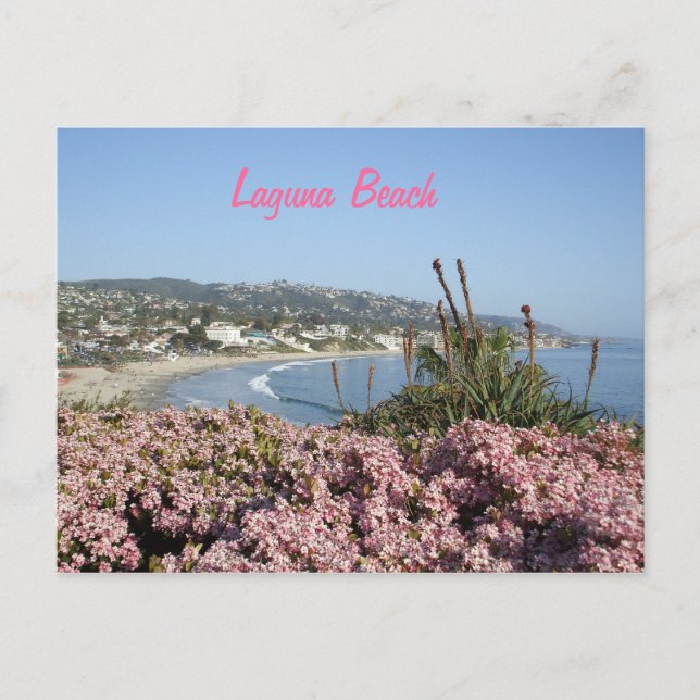 Postal de las flores del Laguna Beach (Anverso)