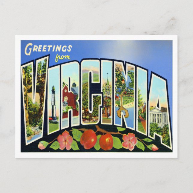 Postal de las grandes letras de Virginia (Anverso)