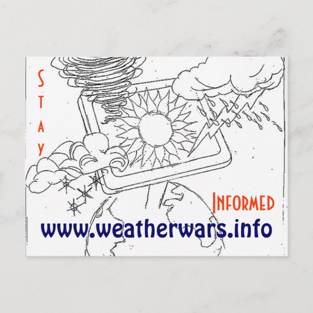 postal de las guerras climáticas (Anverso)