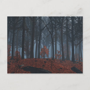 Postal de las hojas de invierno