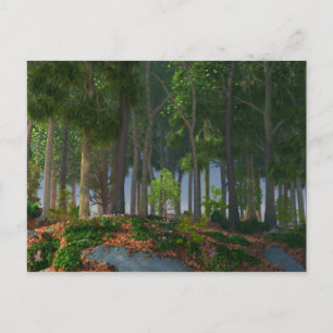 Postal de las hojas de verano