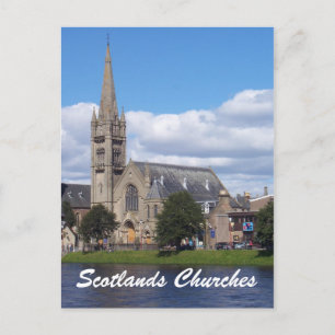 postal de las iglesias de Escocia