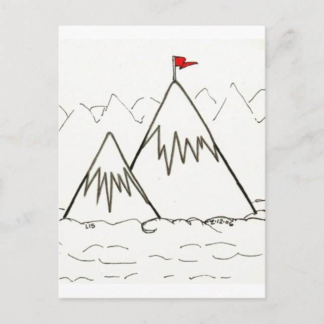 Postal de las montañas (Anverso)