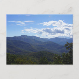Postal de las montañas Blue Ridge