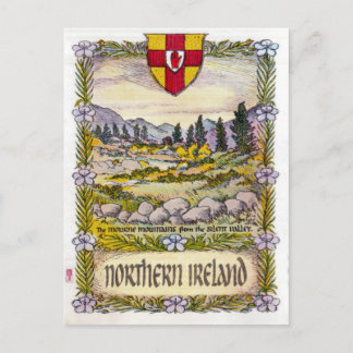 postal de las montañas del Mourne de Irlanda del N