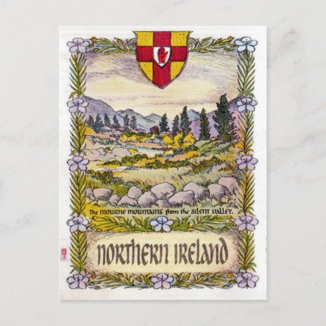 postal de las montañas del Mourne de Irlanda del N (Anverso)