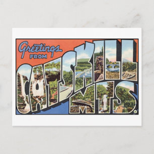 Postal de las Montañas Vintage Catskill