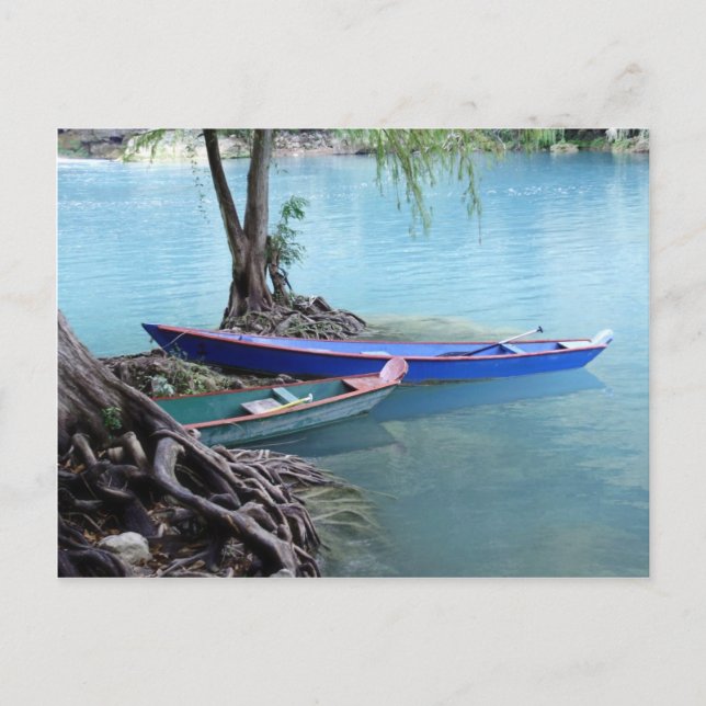 postal de las piraguas (Anverso)