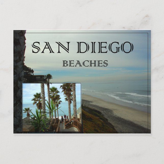 Postal de las playas de San Diego