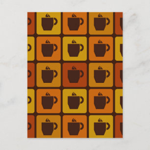 Postal de las plazas de café, personalizable