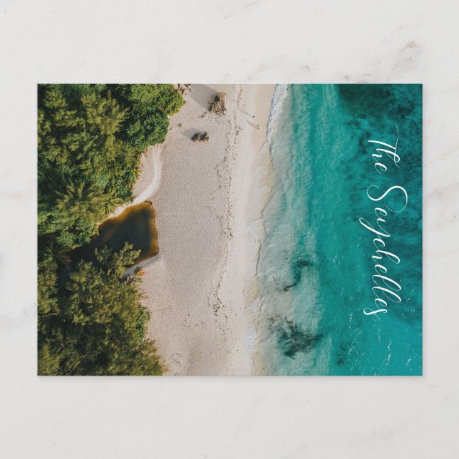 Postal de las Seychelles, África Oriental (Anverso)