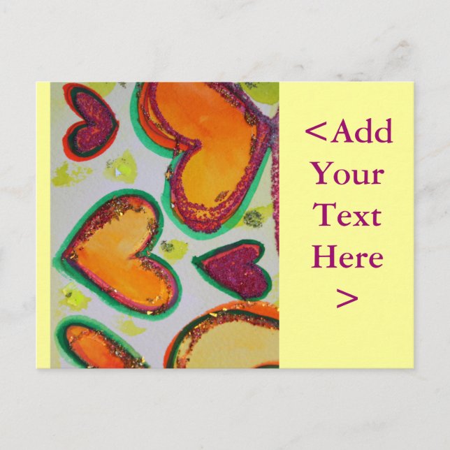 Postal de Laugh Hearts Pink Bliss (Anverso)