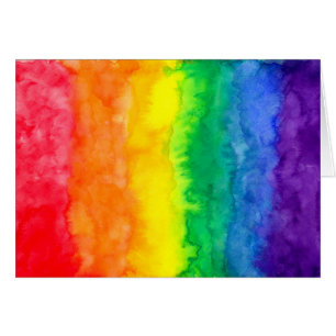 Postal de lavado de arcoiris