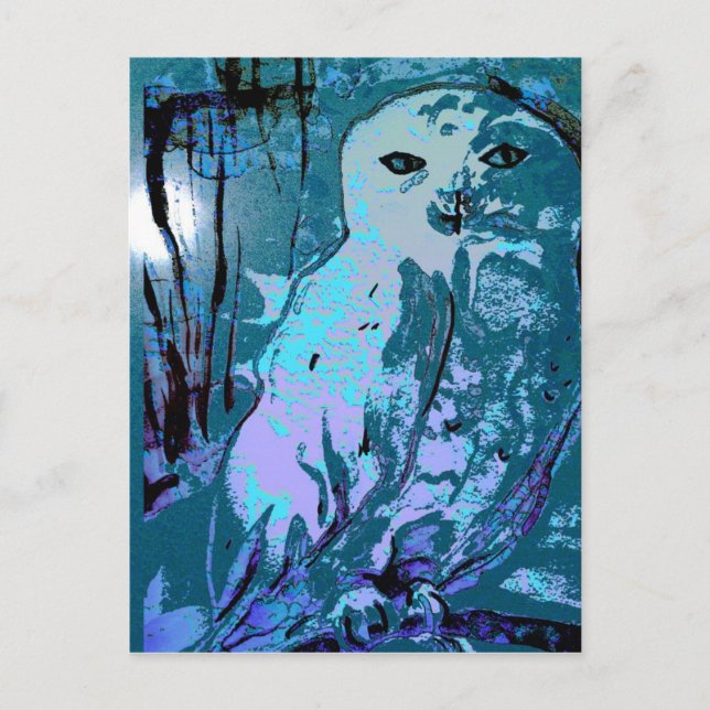 Postal de lechuza (Anverso)