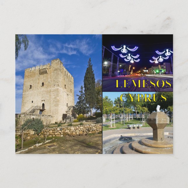 postal de Lemessos Limassol Chipre (Anverso)
