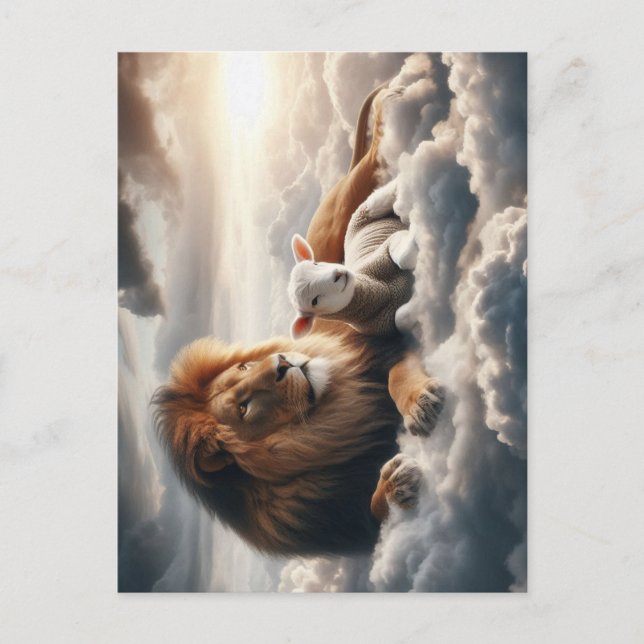 Postal de León y Cordero (Anverso)