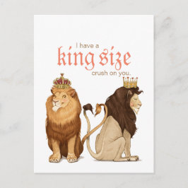 postal de Leones enamorados