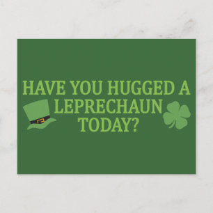 Postal de Leprechaun Hug personalizado
