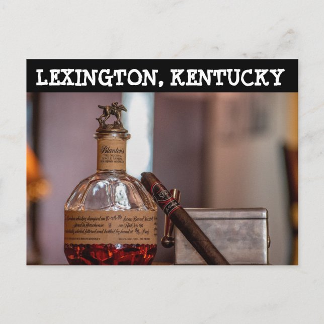 postal de LEXINGTON KENTUCKY BOURBON (Anverso)